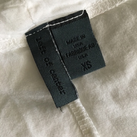 Anthropologie left of center white Paloma tank xs - Picture 6 of 6